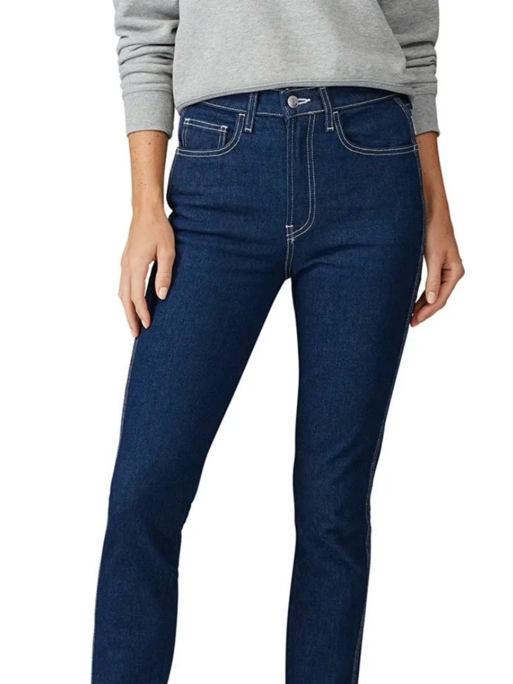 VTG Jordache High Rise Straight Leg
Blue Denim Jeans Size 27